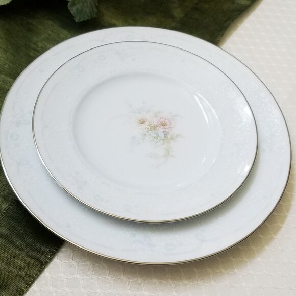 Noritake Ireland Anticipation China 1 Salad Plate & 1 Bread Plate - Picture 3 of 7